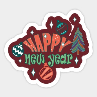 Happy New Year Sticker